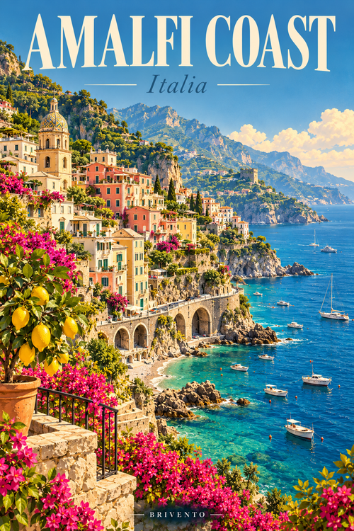 Amalfi Coast | Italian Riviera Poster